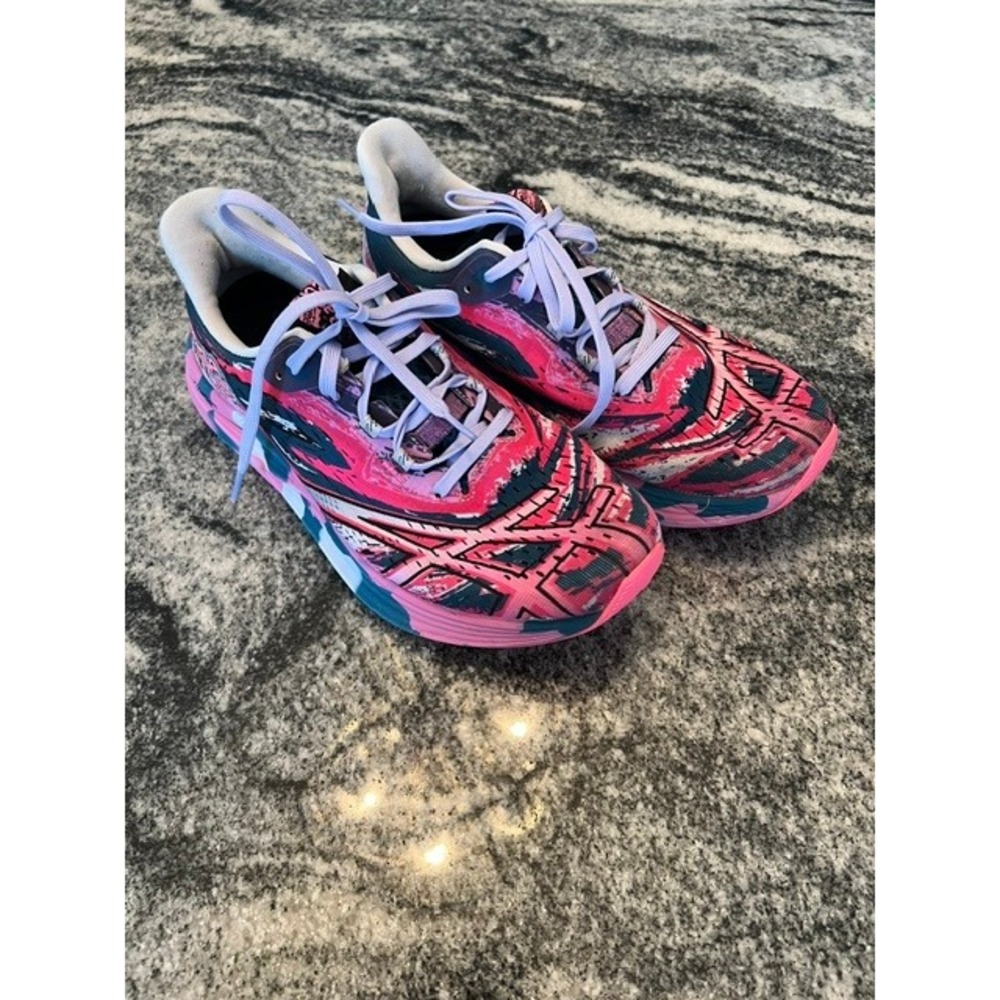 ASICS Women's Noosa Tri 15 Running Shoes - Restful Teal/Hot Pink (Size 8.5)